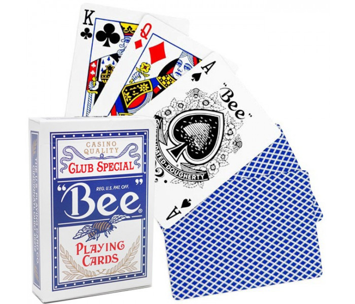 Карты для покера Bee Club Special Standard Index Blue, 1004508blue