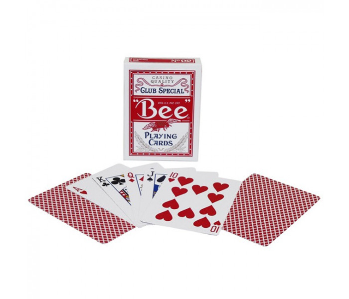 Карты для покера Bee Club Special Standard Index Red, 1004508red