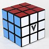 Фото 2 - Кубик Рубіка V3 із чорною основою, плоский (V-CUBE 3Black). V3-WH