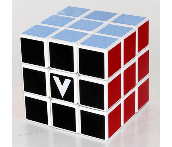 Кубик Рубика V3 с белой основой, плоский (V-CUBE 3White). 00.0036