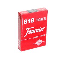 Фото Карти для покеру Fournier №818, 2 Jumbo Index Red, 21643red