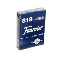 Фото Карти для покеру Fournier №818, 2 Jumbo Index Blue, 21643blue