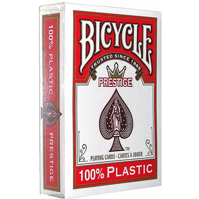 Фото Пластиковые карты Bicycle Prestige Jumbo Index Red, 40377red