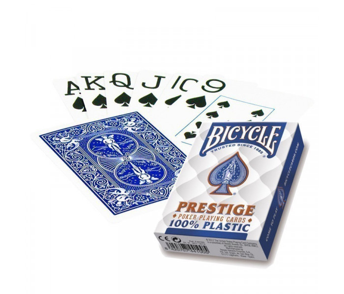 Пластиковые карты Bicycle Prestige Jumbo Index Blue, 40377blue