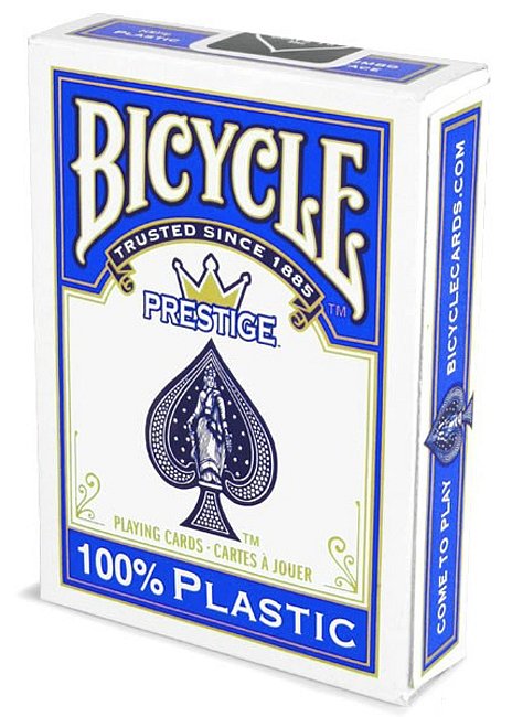 Фото Пластиковые карты Bicycle Prestige Jumbo Index Blue, 40377blue