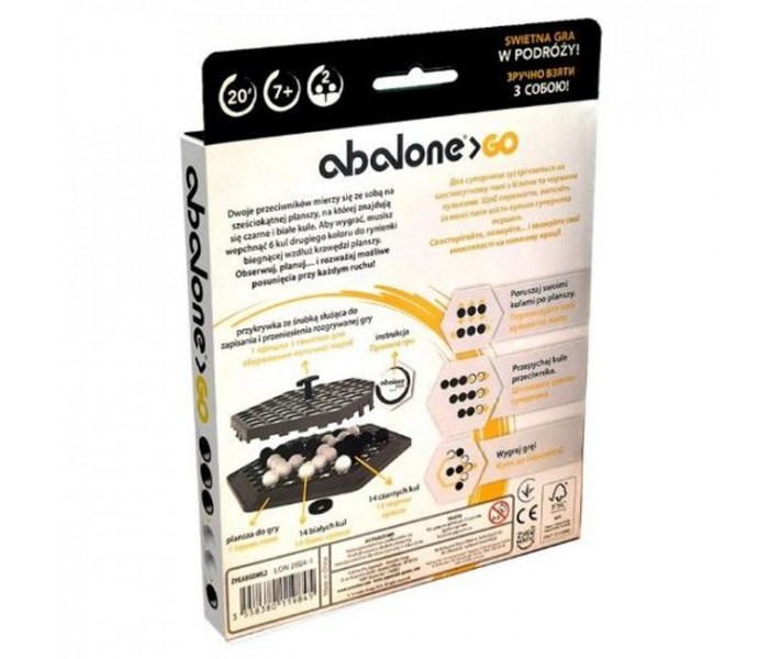 Абалон (Abalon). Дорожная версия - Настольная игра. Asmodee (ZYGABGOML2)