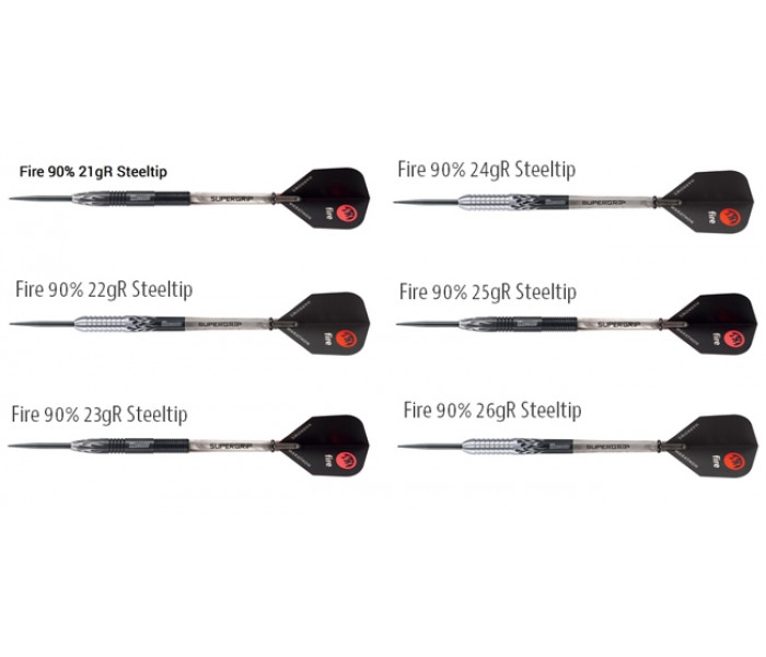 Дротики дартс Harrows Fire 90% tungsten steeltip