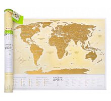 Фото Скретч карта мира Travel Map Gold World (УКР) 1DEA.ME (4820191130012)