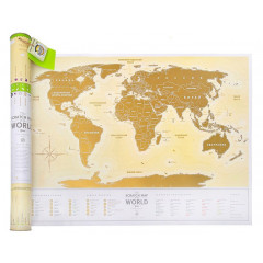 Скретч карта світу Travel Map Gold World (УКР) 1DEA.ME (4820191130012)