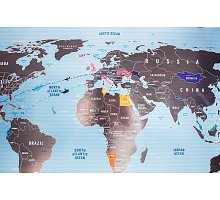 Фото Скретч карта мира Travel Map Silver World (ENG) 1DEA.ME (4820191130104)