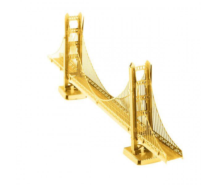 Металева збірна 3D модель "Міст Golden Gate" Gold, Metal Earth (MMS001G)