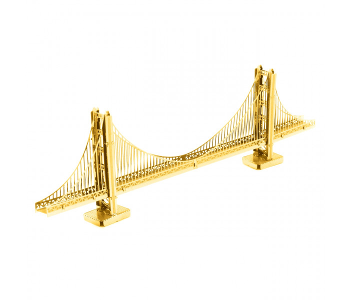Металева збірна 3D модель "Міст Golden Gate" Gold, Metal Earth (MMS001G)