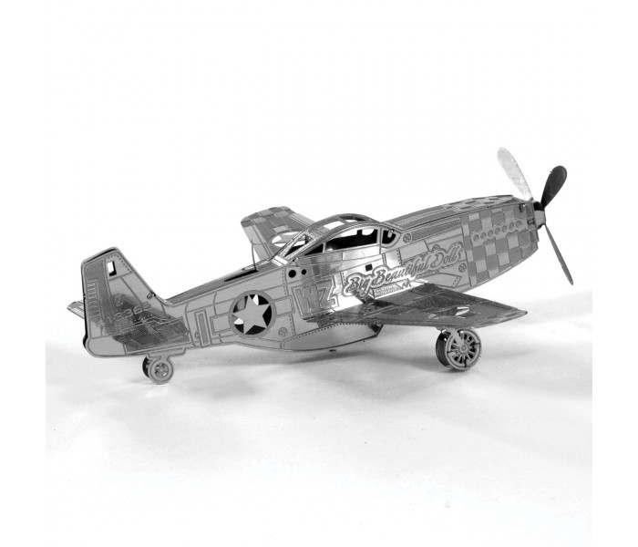 Металева збірна 3D модель "Винищувач Р-51 Mustang", Metal Earth (MMS003)
