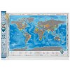 Скретч карта світу Discovery Map (англ. мова, рельєф)