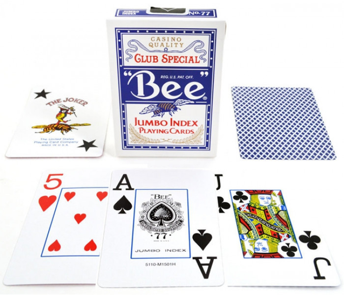 Карты Bee Jumbo Index Blue, 1001770blue