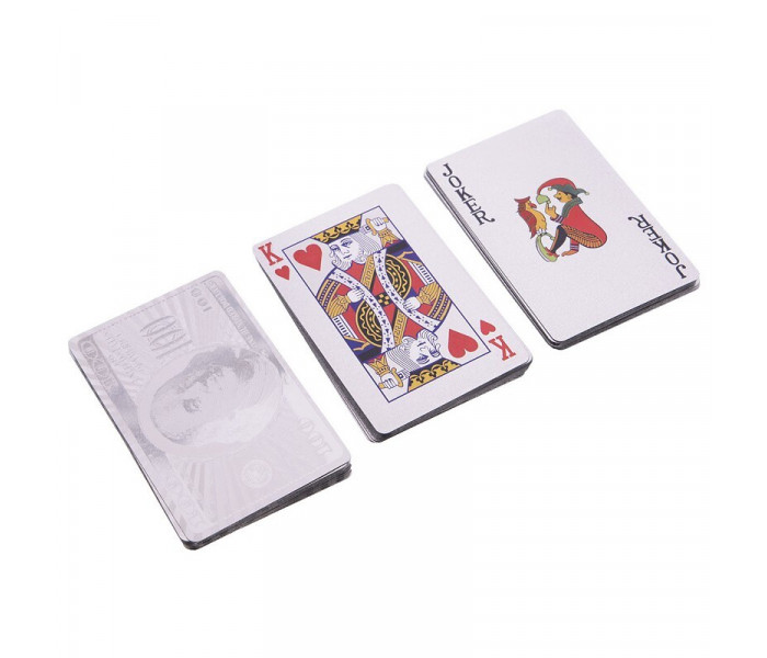 Серебряные пластиковые карты Dollar/Euro, Bridge Size
