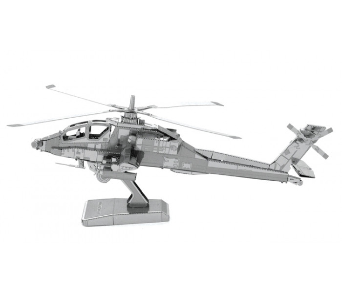 Металлическая сборная 3D модель "AH-64 Apache", Metal Earth (MMS083)