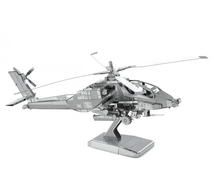 Металлическая сборная 3D модель "AH-64 Apache", Metal Earth (MMS083)