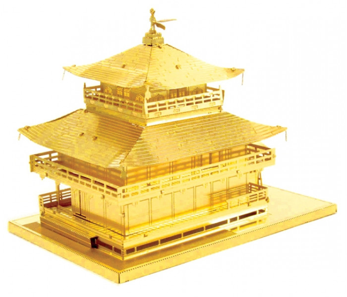 Збірна металева 3D модель "Gold Kinkaku-ji", Metal Earth (MMS090G)