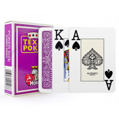 Modiano Texas Poker, purple - Профессиональные пластиковые карты