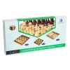 Фото 1 - Набір з трьох ігор (шахи, нарди, шашки). 30 х 30 см. W3015