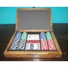Фото 1 - Набір покеру на 200 фішок без номіналу в дубовому кейсі. 11,5g-chips