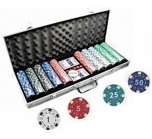Фото Набір покеру на 500 фішок з номіналом в кейсі. УЦІНКА