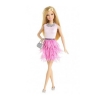Фото 2 - Лялька Барбі Модниця (блондинка, рожева спідниця-пір’я, рожевий топ) Barbie, Mattel, блондинка, рожева спідниця-пір’я, троянд топ, DFT85-8