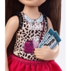 Фото 5 - Лялька Челсі Похід у кіно, Barbie, Mattel, бордова спідниця, DGX40-4