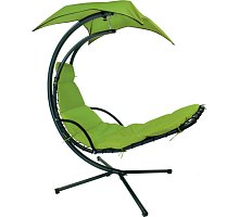 Фото Підвісне крісло DREAM зелений з навісом від сонця, Garden4You 10023