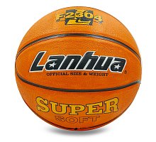 Фото М’яч баскетбольний гумовий №7 LANHUA F2304 Super soft (гума, бутил, оранжевий)