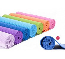 Фото Килимок для фітнесу Yoga mat PVC 4мм FI-4986 (MS 1847) (1,73м x 0,61м x 4мм, колір в асорті)