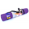Фото 3 - Килимок для фітнесу Yoga mat PVC 6мм із фіксуючою гумкою YG-066(V) (1,73м x 0,61м x 6мм, фіолет)