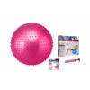 Фото 2 - М’яч для фітнесу (фітбол) SOLEX масажний 55см BB-003-22-DN (PVC,1200г,+DVD,+насос, ABS-система)