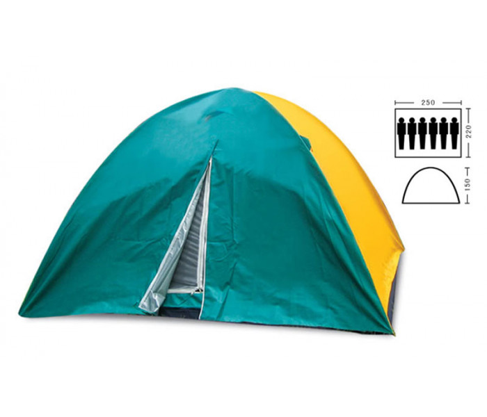 Намет кемпінговий 6-місний з тентом ZELART SY-021 (р-р 2х2,5х1,5м, PL)