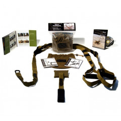 TRX Петли подвесные тренировочные KIT FORCE T1 FI-3722-01 (функ.петли,дверное креп,DVD,сумка, хаки)