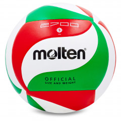 М’яч волейбольний Клеєний PU MOLTEN V5M2700 (PU, №5, 5 сл., клеєний)