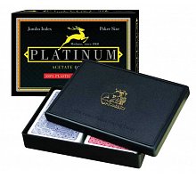 Фото Карти подарункові Modiano Platinum Poker Acetate Jumbo (2 колоди)