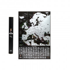 Скретч карта Європи My Map Europe Black edition (англ. мова)