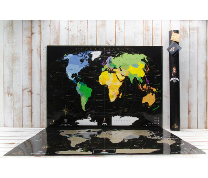 Скретч карта світу My Map World Black edition (англ. мова)