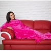 Фото 3 - Плед із рукавами Homely Luxury Малиновий, велсофт, 140x180 см