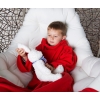 Фото 4 - Плед із рукавами дитячий Homely Kids Original Червоний, фліс, 100x130 см