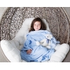 Фото 4 - Плед із рукавами дитячий Homely Kids Luxury Блакитний, велсофт, 100x130 см