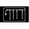 Фото 4 - Світлова завіса з мікролампочками Jazzway CL625-E-SY (2,4х1,5 м)