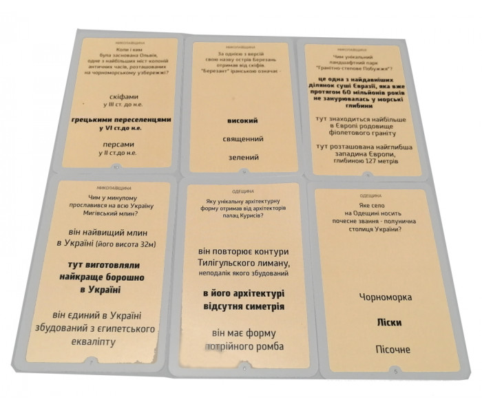 Настольная игра Мандрівка Україною