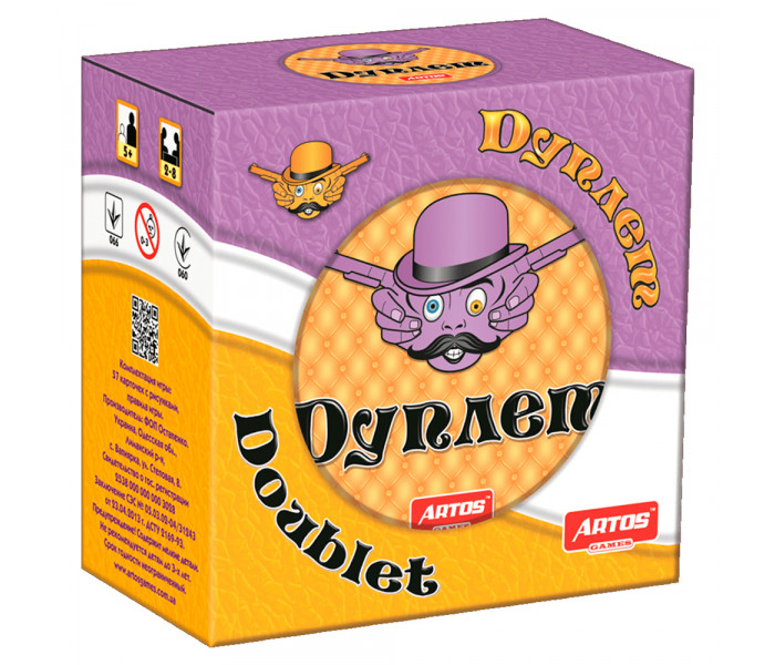 Настольная игра Дуплет в металлической банке. Artos Games (1007)
