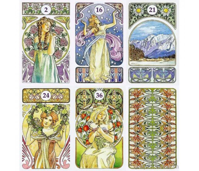 Гадальні карти Art Nouveau Oracle. Lenormand. Lo scarabeo