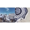 Фото 3 - Пляжний килимок Мандала біло-синій