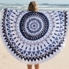 Фото 5 - Пляжний килимок Мандала біло-синій