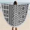 Фото 2 - Пляжний килимок Мандала чорно-білий